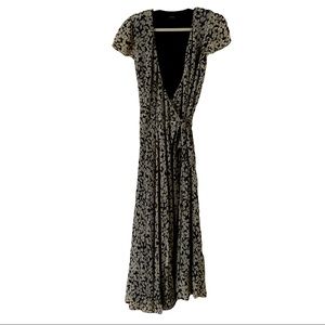 Polo Ralph Lauren Floral Print Crepe Wrap Dress - Magnolia Floral